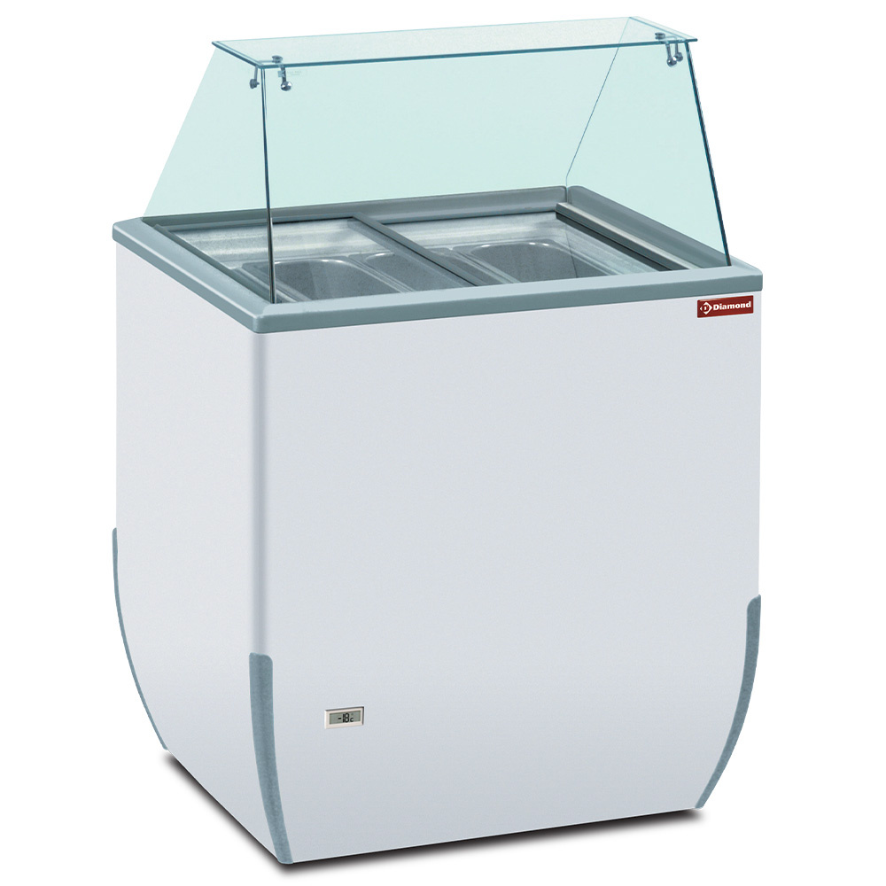 Diamond Eiscreme-Theken Speiseeisausgabevitrine 170 Liter