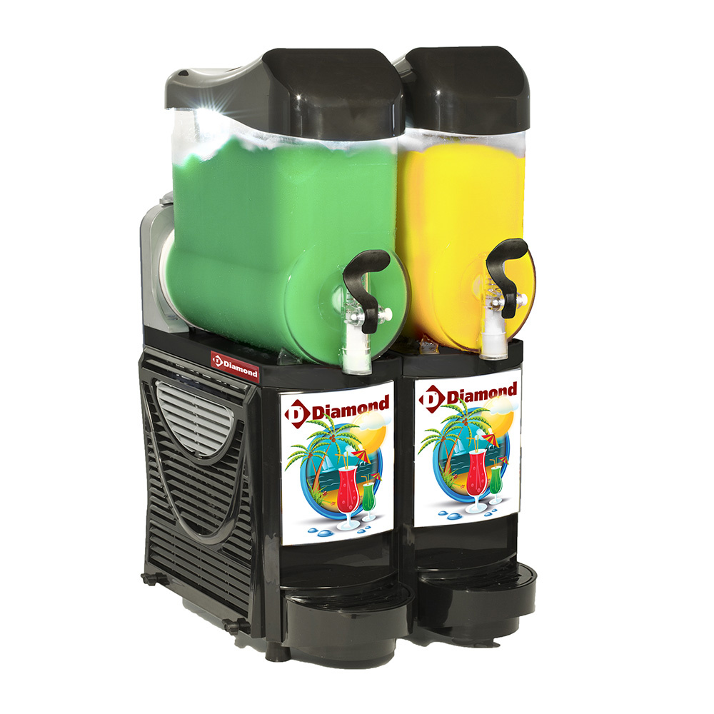 Diamond Granita- und Sorbet Despenser Granita Maschine/Spender, 2x 10 Liter