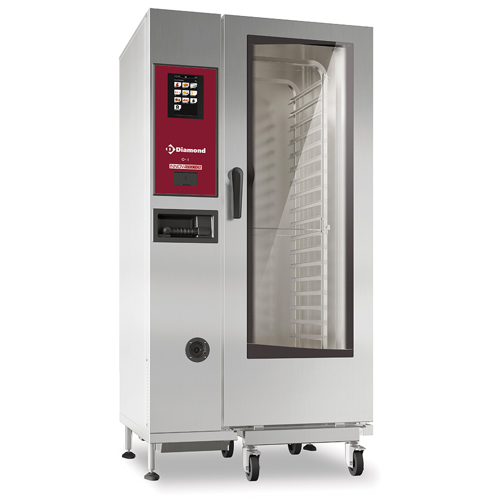 Diamond 20x GN 1/1 - ELECTRIC Elektro Kombidämpfer "TOUCH" mit Boiler & Konvektion 20xGN1/1+ Reinigung