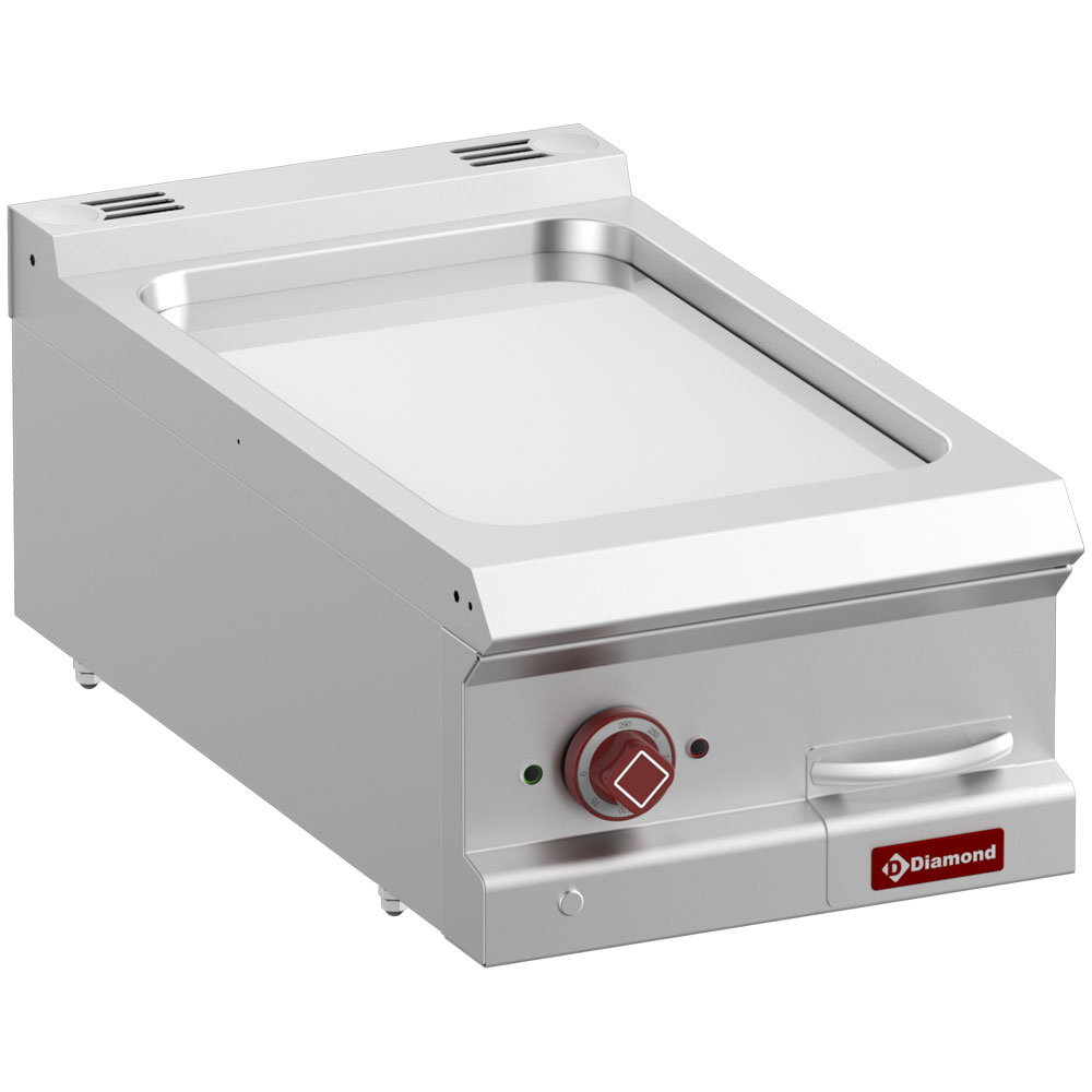 Diamond Kochserie OPTIMA 700 Elektro-Grillplatte, glatt, hartverchromt, Modul 1/2 -Top-