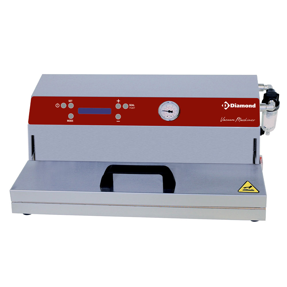 Diamond Vakuummaschine Vakuum-Maschine Inox, Pumpe 32 L/Min., Schweißen 430 mm (dpp. geschweißt)
