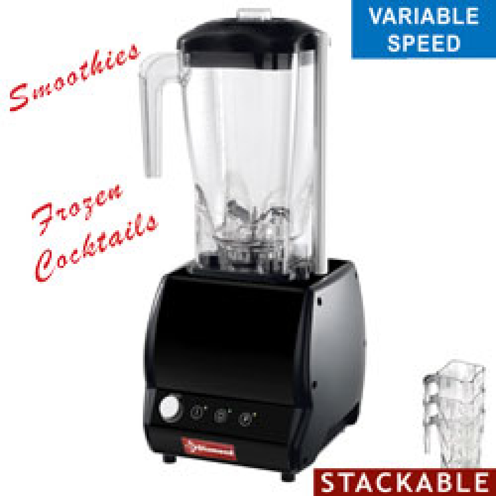 Diamond Mischer Professionelle Mixer, quadratische Glas 2 Liter, Geschwindigkeitsregler